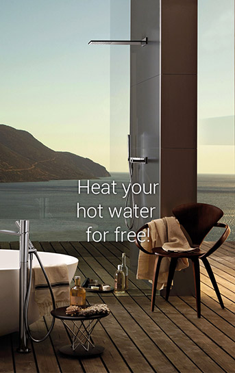 Heat your hot water for free!